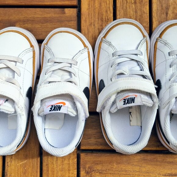 Toddler Nike Court Legacy White 7c + 8c - Picture 2 of 4